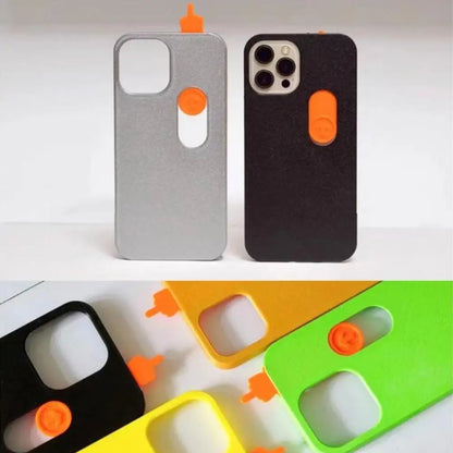 Phone Case For IPhone 15 Pro IPhone 15 Pro Max Funny Sliding Middle Finger 3D Printing Silicone Slide Card Phone Case