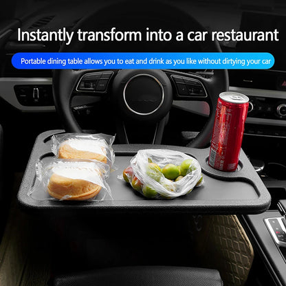 Portable Car Laptop Computer Desk Mount Stand Eat Work Car Steering Wheel Dining Table Bracket Drink Food Tray Board