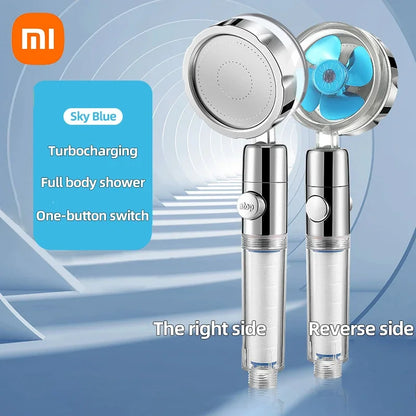 Xiaomi 360° Rotation Turbo Shower Head Handheld High Pressure Water Saving Spray Showerhead Filters Bathroom Accessories