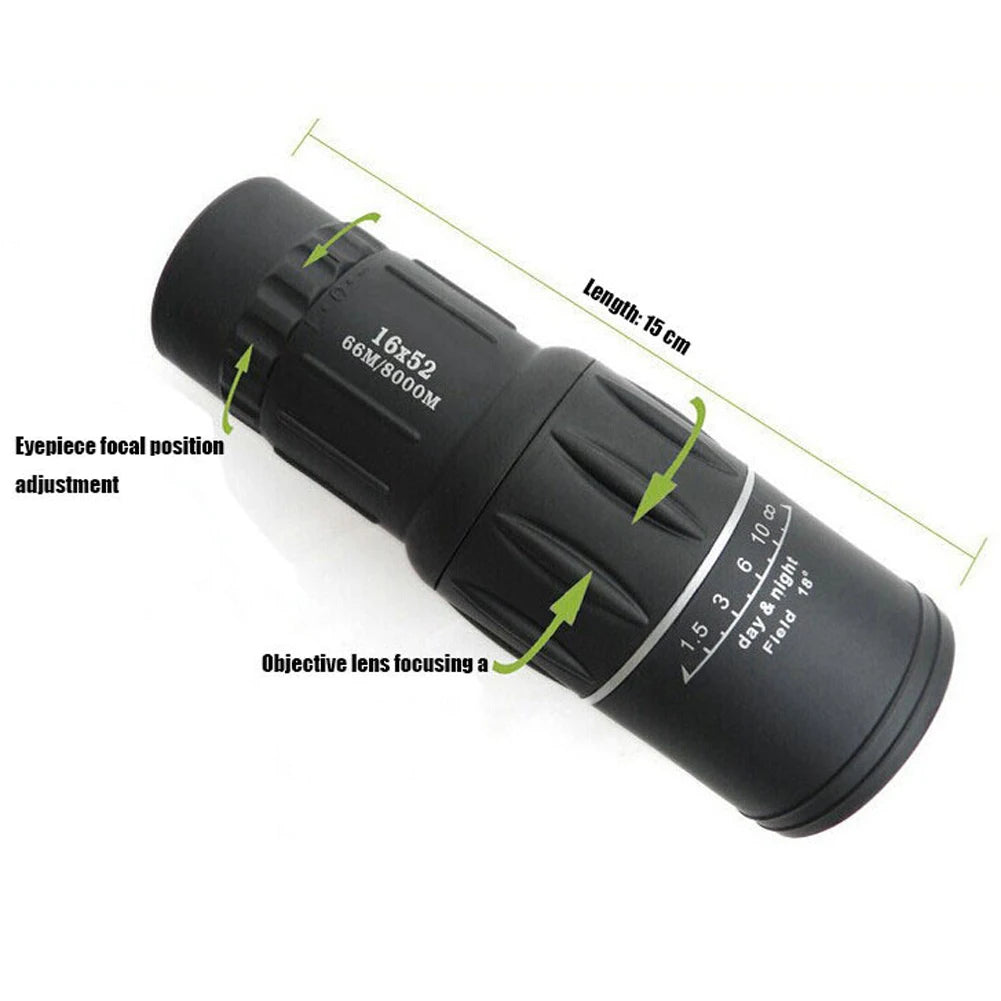 16x52 Monocular Telescope