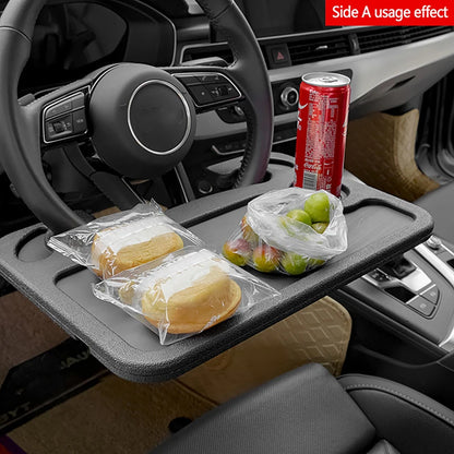 Portable Car Laptop Computer Desk Mount Stand Eat Work Car Steering Wheel Dining Table Bracket Drink Food Tray Board