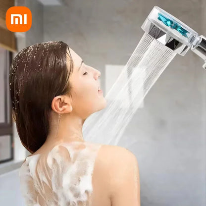 Xiaomi 360° Rotation Turbo Shower Head Handheld High Pressure Water Saving Spray Showerhead Filters Bathroom Accessories