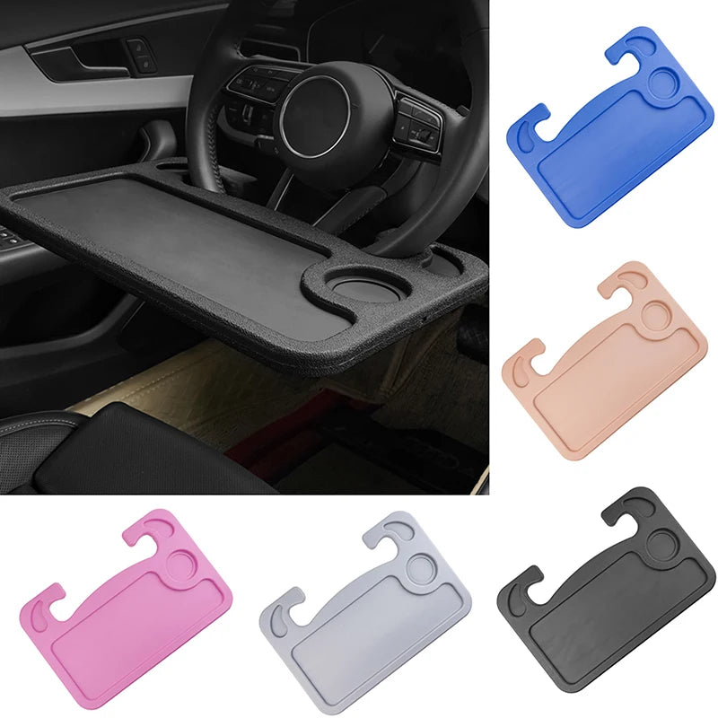 Portable Car Laptop Computer Desk Mount Stand Eat Work Car Steering Wheel Dining Table Bracket Drink Food Tray Board