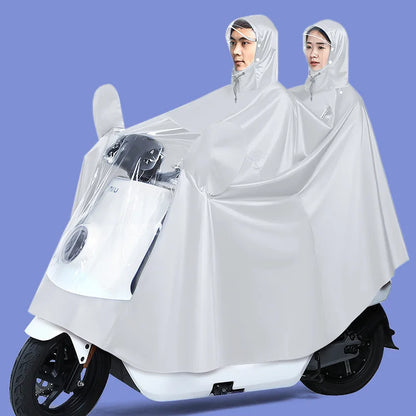 1 PC Raincoat Electric Car Wholesale Thickened and Lengthened Adult Battery Car Raincoat Double Motorcycle Poncho